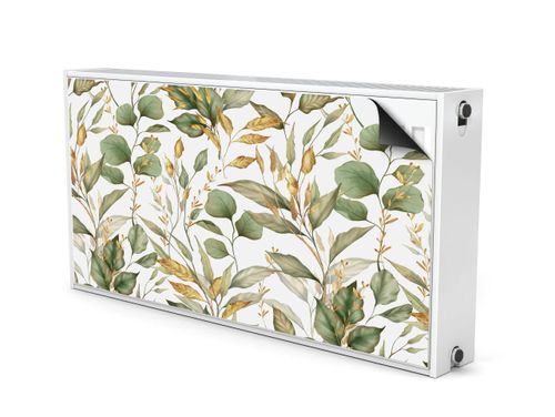 Magnetyczna OSŁONA Grzejnika Akwarelowe Liście Rośliny 90cm x 60cm na Arena.pl