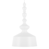 Lampa wisząca metalowa biała DRIVA