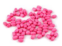 OLIWKI DREWNIANE RÓŻOWE 5x8MM 50SZT