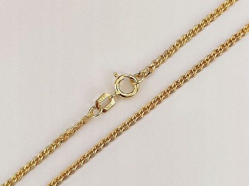 Złoty łańcuszek 585 szeroka nonna 14kt błyszcząca monaliza na prezent 45cm na Arena.pl