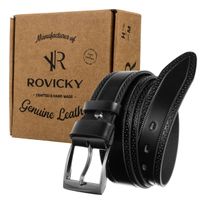 pasek męski skórzany 3,8cm prs-07-g-105-0689 black