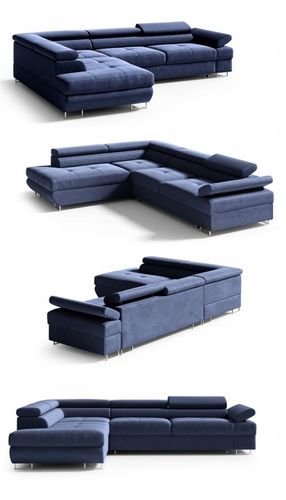 Narożnik Canada L rogówka, zagłówki piki f spania pojemnik DUZO na Arena.pl