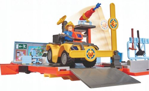 SIMBA STRAŻAK SAM JUPITER 2w1 QUAD REMIZA FIGURKA na Arena.pl