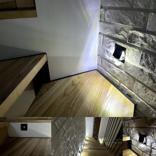 Oprawa schodowa lampka na schody oświetlenie schodowe LED 230V 2W Q6 na Arena.pl