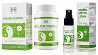 Orgasm Control Zestaw 60 Kapsułek + Spray 15ml, Dłuższy Seks Opóźnia Orgazm