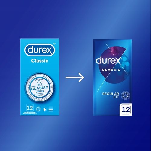 DUREX prezerwatywy CLASSIC Klasyczne Nawilżane 12 sztuk Komfortowe na Arena.pl