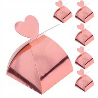 Pudełko Na Prezenty Upominek Pudełka Na Ciasto Ślub Komunia Panieński 6szt