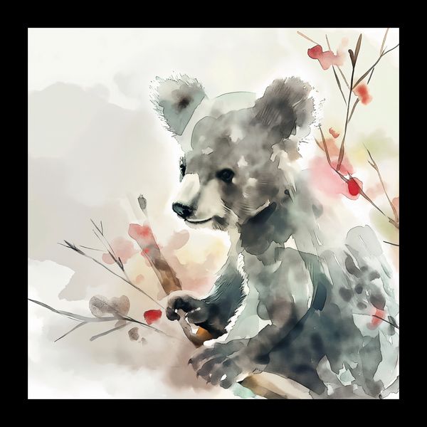 Plakat 20x20cm Akwarelowa Koala zdjęcie 2