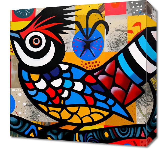 Obraz 40x40cm Ptak Na Wznak zdjęcie 1
