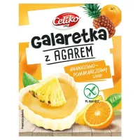 Galaretka z Agarem o Smaku ananas-pomarańczowy bez Glutenu Celiko, 45g