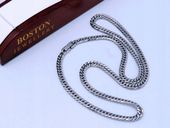 SREBRNY ŁAŃCUCH ŁAŃCUSZEK NA SZYJĘ STAL 316L 5mm