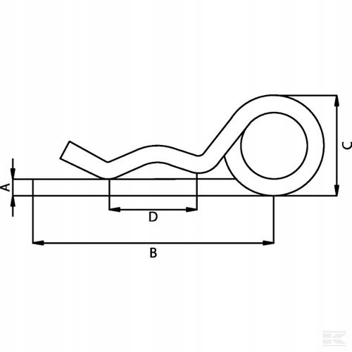CL3DKR Zawleczka Beta podwójna 3 mm, 50 sztuk na Arena.pl