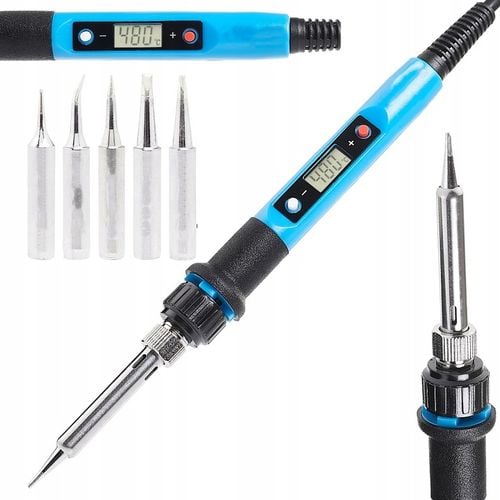 Zestaw Lutowniczy LUTOWNICA PRECYZYJNA 80W WYŚWIETLACZ LCD Walizka na Arena.pl