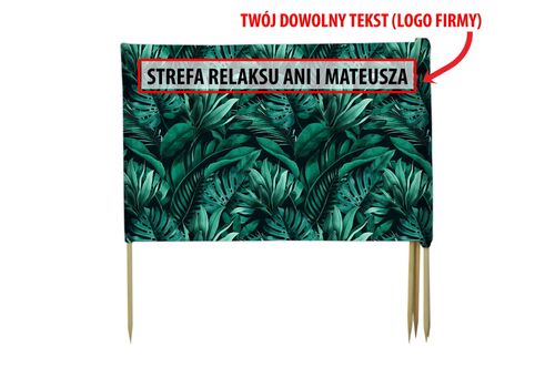 PARAWAN PLAŻOWY Rośliny z indywidualnym napisem 5 PANELI 73.5 na Arena.pl