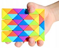 Kostka antystresowa wąż ODSTRESOWUJĄCA MAGIC RULER do układania logiczna