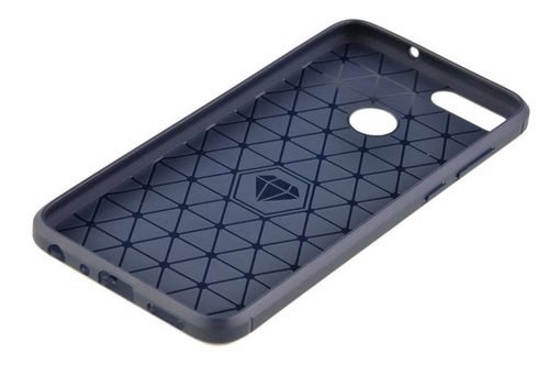 Wytrzymałe etui Back Case Carbon do HUAWEI P Smart niebieski na Arena.pl