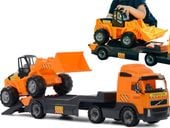 Volvo ciężarówka laweta+koparka 90cm 36803