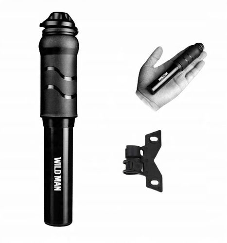 POMPKA ROWEROWA MINI RĘCZNA MAŁA UCHWYT ALUMINIOWA 7 BAR NA RAMĘ WILD MAN na Arena.pl