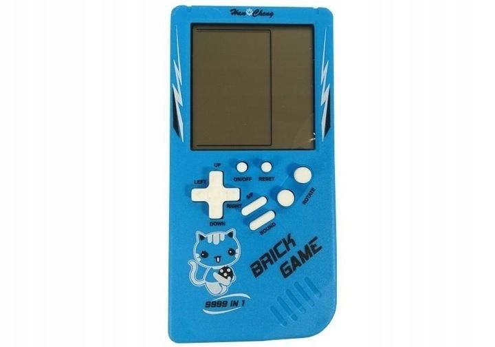 Gra Elektroniczna Tetris Brick Game Niebieska zdjęcie 2