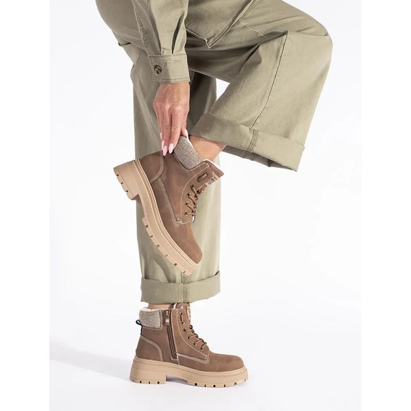 Brązowe ocieplane trapery r.36 zdjęcie 2