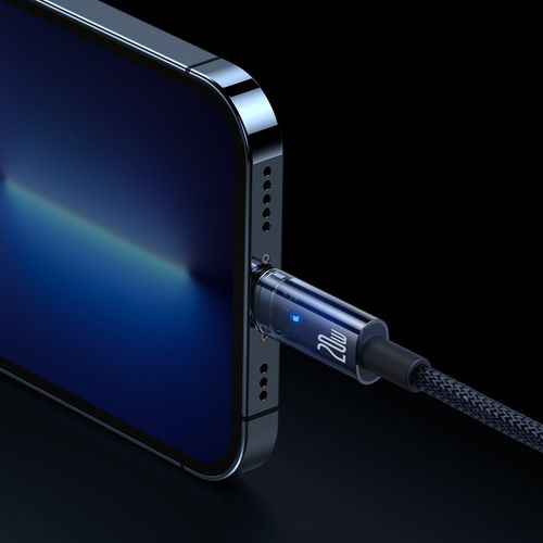 Explorer Series kabel przewód USB-C Iphone Lightning 20W 1m niebieski na Arena.pl