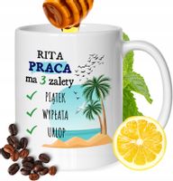 Kubek Dla Rity Koleżanki Przyjaciółki Żony Prezent Z Nadrukiem Biały 330Ml