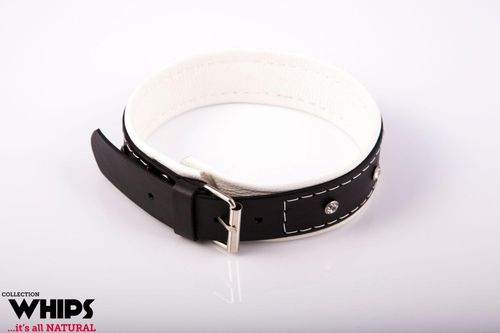 Wiązania - Obroża damska 4 cm, biała na Arena.pl