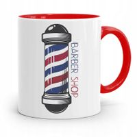 Kubek Czerwony Fryzjera Fryzjerki Barber Shop Z Nadrukiem Ze Zdjęciem