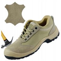 PÓŁBUTY ROBOCZE buty robocze męskie skórzane ODDYCHAJĄCE z NOSKIEM S1 BHP