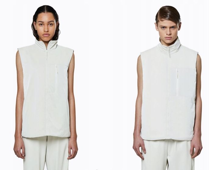RAINS DRIFTER VEST OFF WHITE XS/S zdjęcie 1
