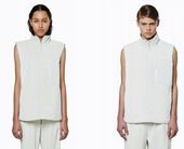 RAINS DRIFTER VEST OFF WHITE XS/S