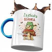 Kubek Błękitny Dla Bianki Przyjaciółki Prezent Z Nadrukiem Ze Zdjęciem