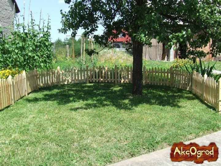 Płotek ogrodowy STONOGA płot drewniany impregnowany zdjęcie 13