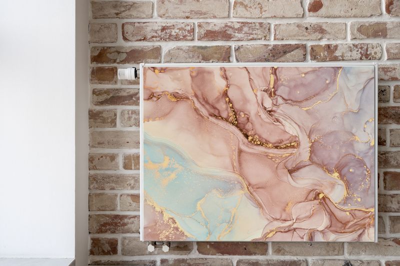 Mata MAGNETYCZNA Na Kaloryfer Kolorowy Marmur Abstrakcja 90cm x 60cm zdjęcie 6