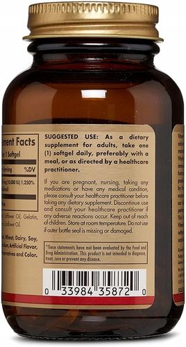 SOLGAR Witamina D3 10000 IU 120 Kapsułek Softgels 250mcg na Arena.pl