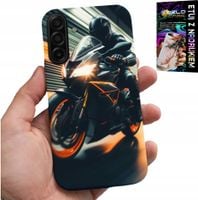 ETUI DO SAMSUNG GALAXY A17 5G - MOTOCYKLISTA MOTOR FAN MOTOCYKL + SZKŁO
