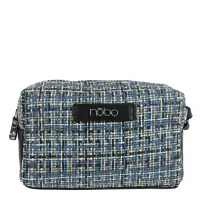 torebka damska nobo kolorowa z tkaniny i eko skóry na ramię