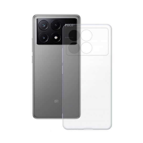 Etui silikonowe Przezroczyste do Xiaomi POCO X6 Pro zdjęcie 4