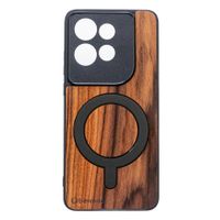 Drewniane Etui Bewood do Motorola Edge 50 Neo PALISANDER SANTOS z MagSafe