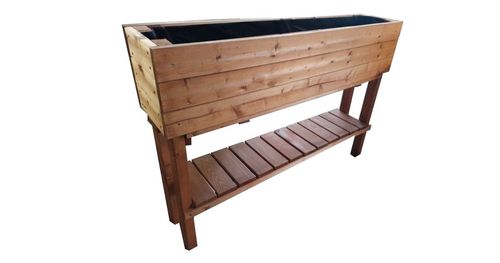 Kwietnik na wysokich nogach pomalowany, 124 x 26 x 87 cm na Arena.pl