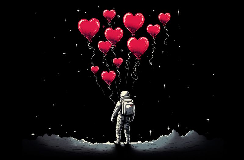 Plakat 91,5x60cm Astronauta Własnych Celi zdjęcie 1
