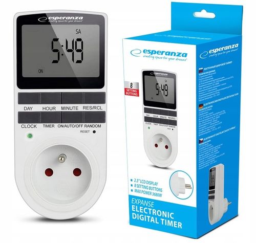 PROGRAMATOR CZASOWY WŁĄCZNIK WYŁĄCZNIK LCD CYFROWY TIMER HARMONOGRAM na Arena.pl