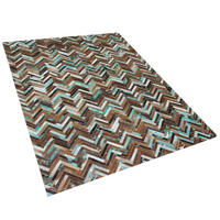 Dywan patchwork skórzany 160 x 230 cm wielokolorowy AMASYA