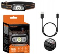 Latarka Czołowa Na Głowe Superfire Czołówka Led