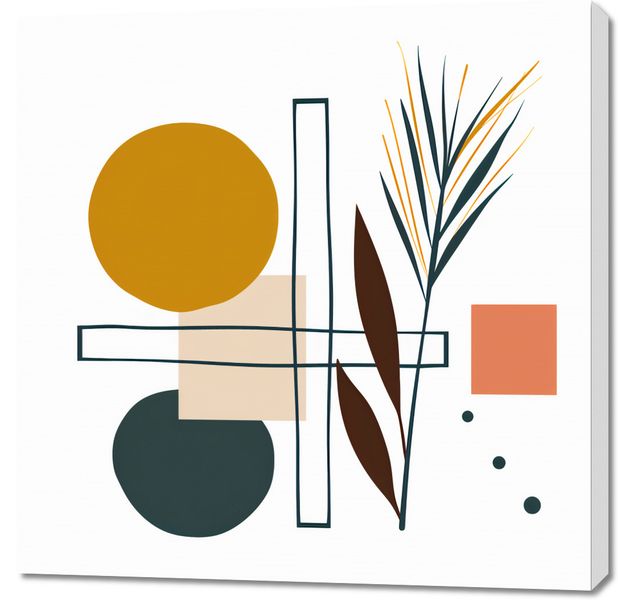 Obraz 90x90cm Ogród Symetryczny zdjęcie 1
