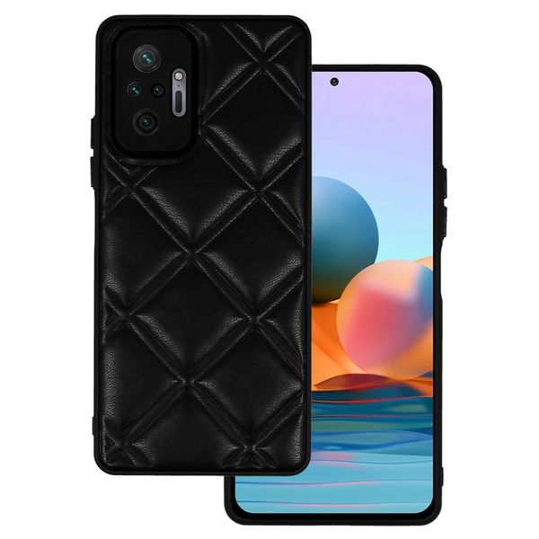 Leather 3D Case do Xiaomi Redmi Note 10 Pro/Note 10 Pro Max wzór 3 czarny zdjęcie 1