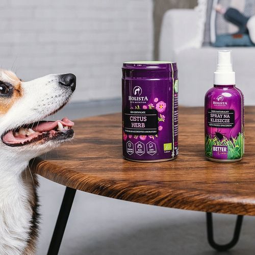 HOLISTA SPRAY Spacerowy na KLESZCZE Komary Naturalny dla Psa Kota 100ml na Arena.pl