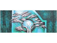 100X40CM DRZEWO O PÓŁNOCY OBRAZ DREWNO