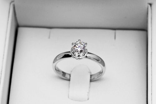 exclusive | cudowny zaręczynowy pierścionek 0,50ct w 18-karatowym złocie na Arena.pl