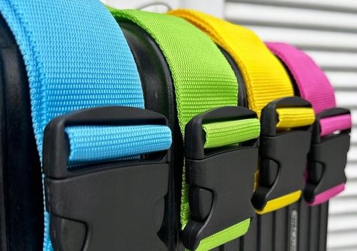 4 x PAS BAGAŻOWY SPINAJĄCY WALIZKĘ zabezpieczający ŻARÓWIASTE KOLORY na Arena.pl